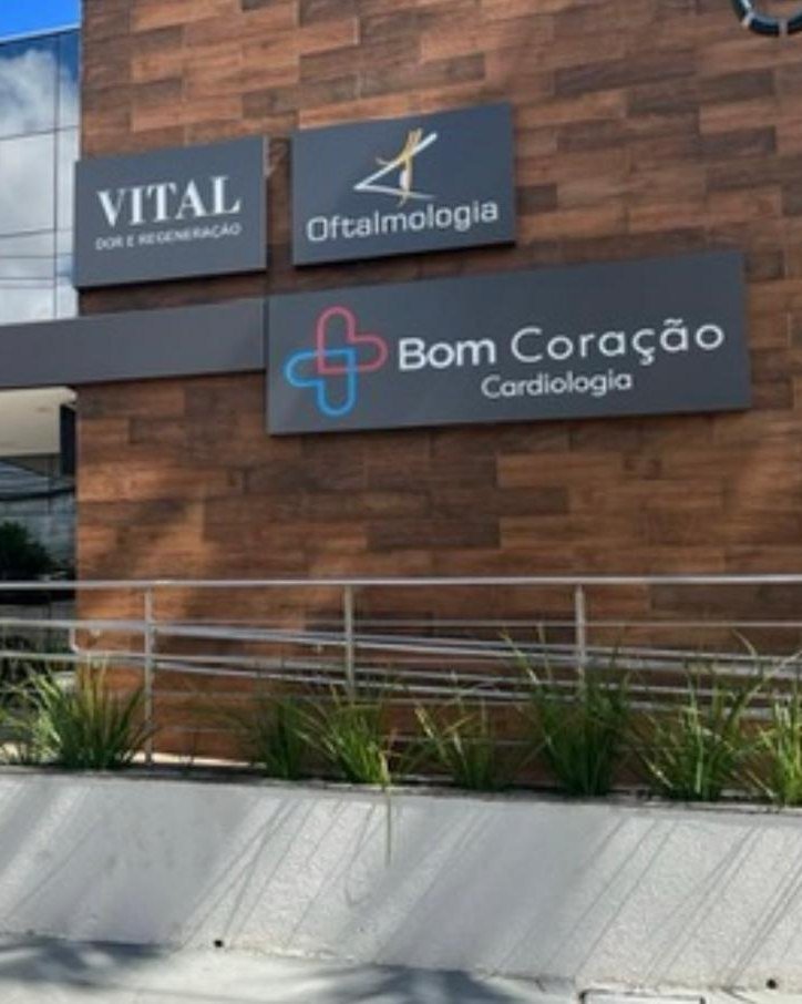 Fachada da Bom Coração Cardiologia, na Avenida das Flores, 526
